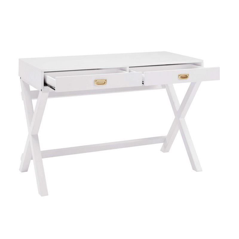 Riverbay Furniture White Writing Desk Rectangular