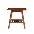 Riverbay Furniture Mid-Century Wood End Table in Warm Walnut Stained