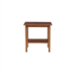 Riverbay Furniture Mid-Century Wood End Table in Warm Walnut Stained