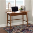 Riverbay Furniture Rubberwood Warm Walnut Desk Rectangular Mid Century 42