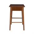 Riverbay Furniture Rubberwood Warm Walnut Desk Rectangular Mid Century 42