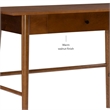 Riverbay Furniture Rubberwood Warm Walnut Desk Rectangular Mid Century 42
