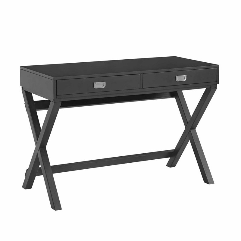 Riverbay Furniture Black Writing Desk Rectangular Durable