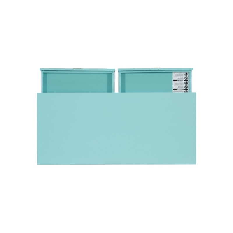 Riverbay Furniture Pine MDF Blue Writing Desk Rectangular 44
