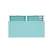 Riverbay Furniture Pine MDF Blue Writing Desk Rectangular 44