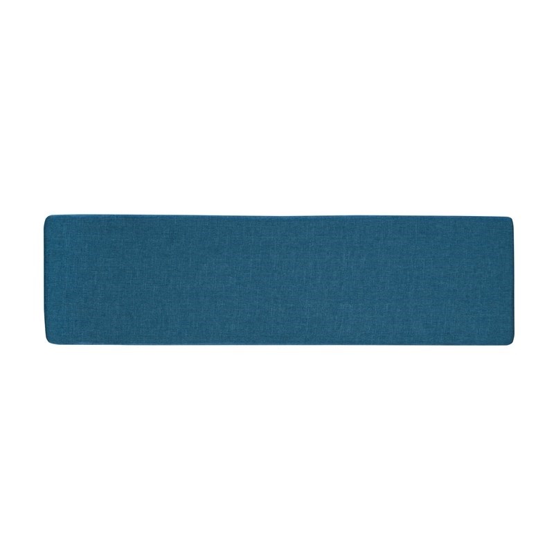 Riverbay Furniture Transitional Fabric Nook Cushion Set in Vintage Blue