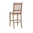 Riverbay Furniture 30'' Transitional Wood/Fabric Bar Stool in Brown