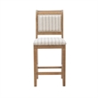Riverbay Furniture Solid Wood Greywash Counter Stool Rectangular Counter Height 18.25