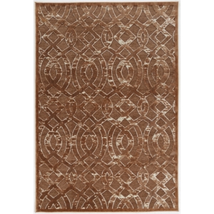 Riverbay Furniture 5' x 8' Area Rug in Brown and Beige