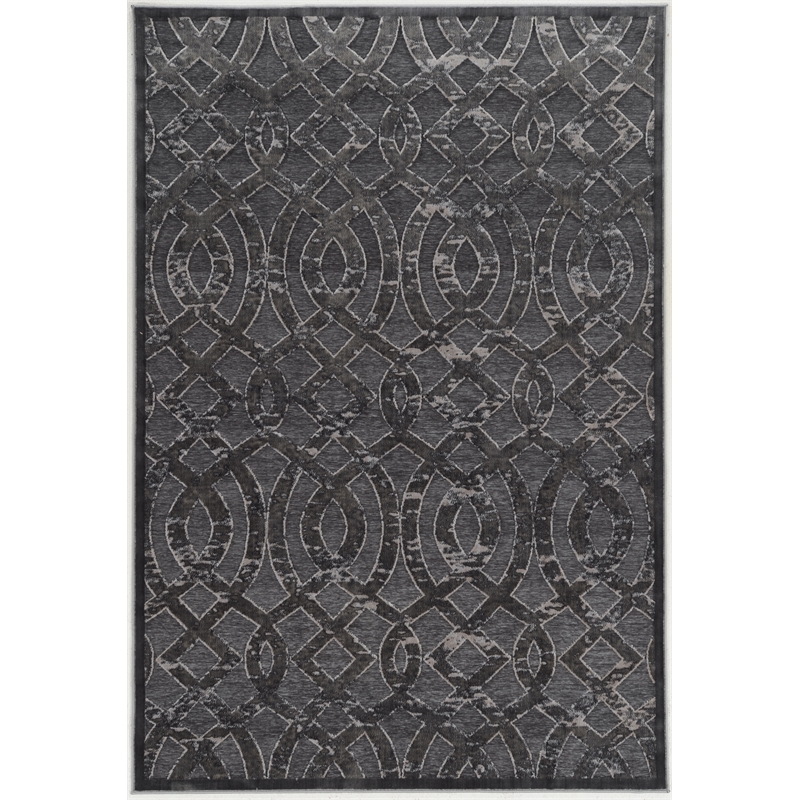 Riverbay Furniture 8' x 10' Area Rug in Blue and Gray