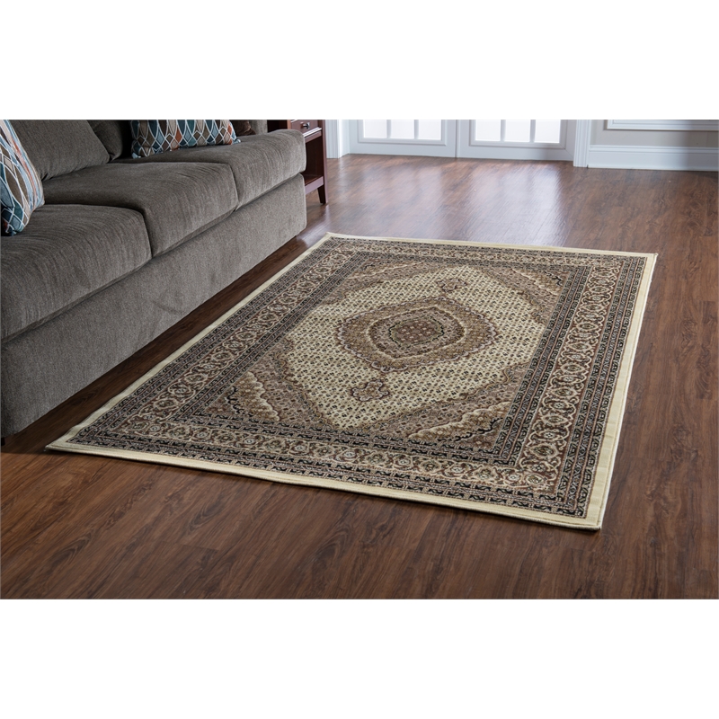 Riverbay Furniture 9' x 12' Area Rug in Cream