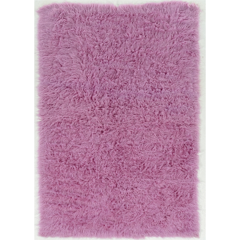 Riverbay Furniture 8' x 10' Flokati Rug in Lilac
