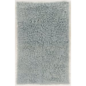 Riverbay Furniture 8' x 10' Flokati Rug in Light Gray