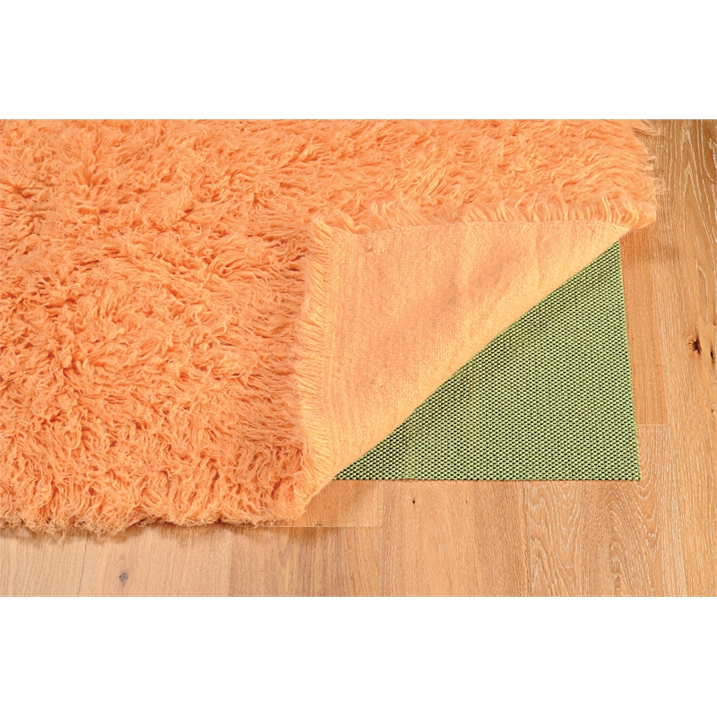 Riverbay Furniture 2' x 3' Flokati Rug in Sherbet