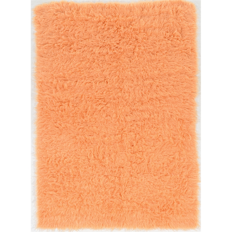 Riverbay Furniture 5' x 8' Flokati Rug in Sherbet