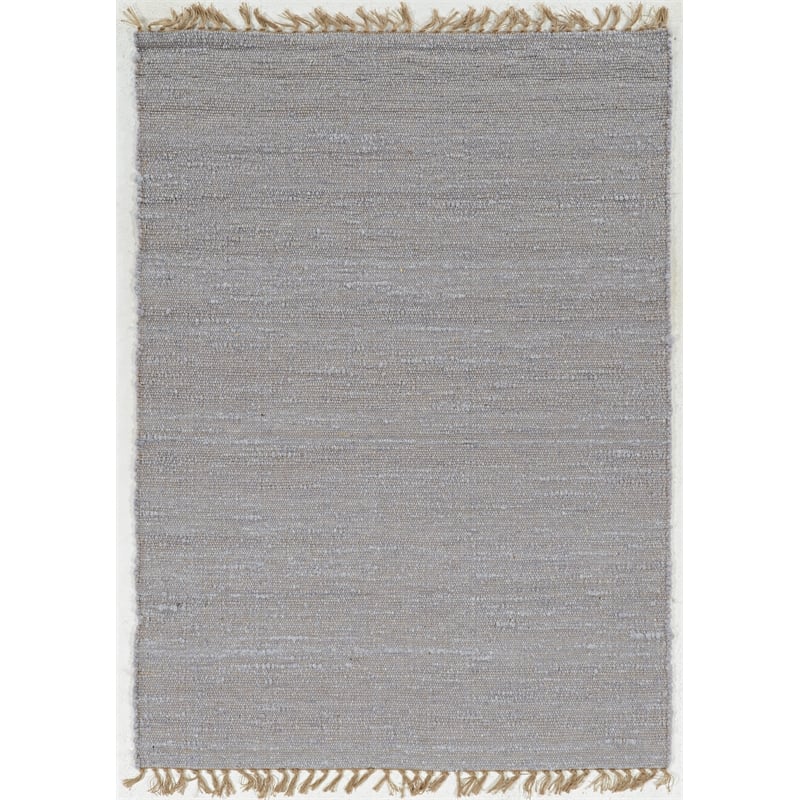 Riverbay Furniture 8' x 10' Hand Woven Wool Area Rug in Lilac