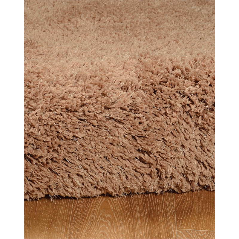 Riverbay Furniture 8' x 10' Shag Area Rug in Sand