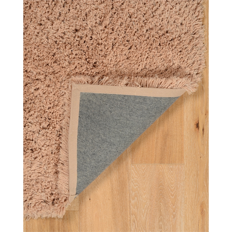 Riverbay Furniture 8' x 10' Shag Area Rug in Sand