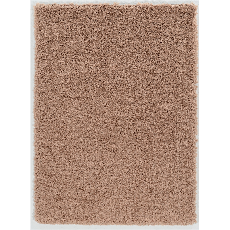 Riverbay Furniture 8' x 10' Shag Area Rug in Sand