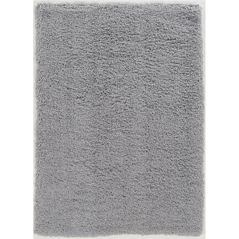 Riverbay Furniture 8' x 10' Shag Area Rug in Gray