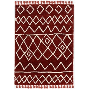 Riverbay Furniture 8' x 10' Area Rug in Rust Ivory