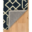 Riverbay Furniture 5' x 7' Hand Tufted Intent Rug in Navy and Ivory