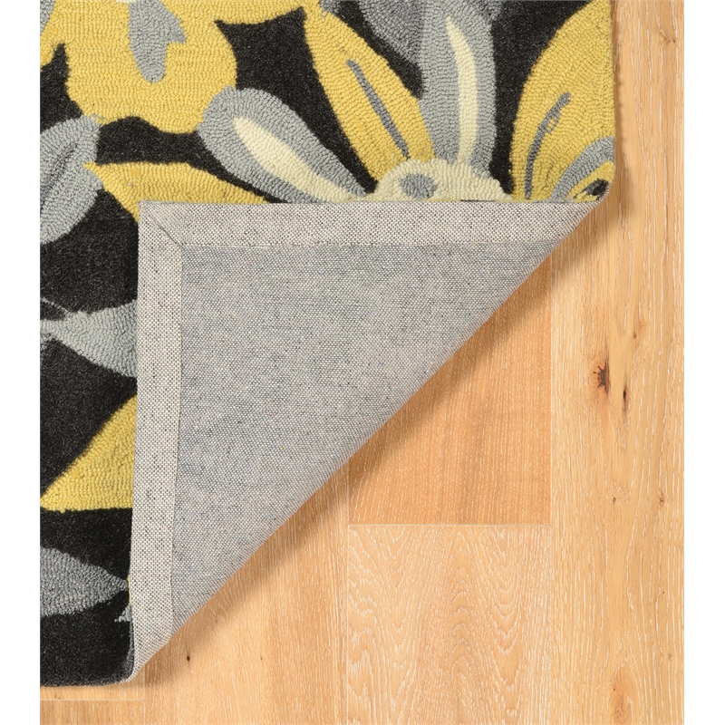 Riverbay Furniture 2' x 3' Hand Tufted Wildflower Rug in Gray