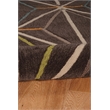 Riverbay Furniture 5' x 7' Hand Tufted Prisma Rug in Charcoal