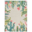 Riverbay Furniture 5' x 7' Hand Tufted Saguaro Rug in Ivory