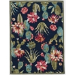 Riverbay Furniture 8' x 10' Hand Tufted Cactus Rug in Navy