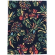 Riverbay Furniture 5' x 7' Hand Tufted Pineapple Rug in Navy