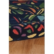 Riverbay Furniture 8' x 10' Hand Tufted Pineapple Rug in Navy