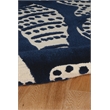 Riverbay Furniture 8' x 10' Hand Tufted Flotsom Rug in Navy and Ivory
