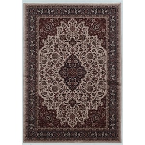 Riverbay Furniture 2'2&quot x 3'2&quot Accent Rug in Cream and Blue