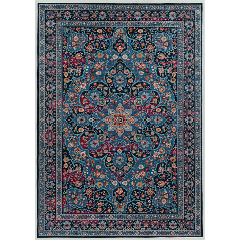 Riverbay Furniture 5' x 7' Area Rug in Navy and Blue