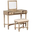 Riverbay Furniture Wood Gray Vanity Set Rectangular 38