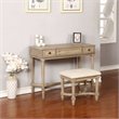 Riverbay Furniture Wood Gray Vanity Set Rectangular 38