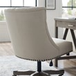 Riverbay Furniture Transitional Fabric Tufted Office Chair in Natural Beige