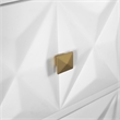 Riverbay Furniture 2 Drawer Geo Texture Nightstand in White