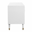 Riverbay Furniture 2 Drawer Geo Texture Nightstand in White