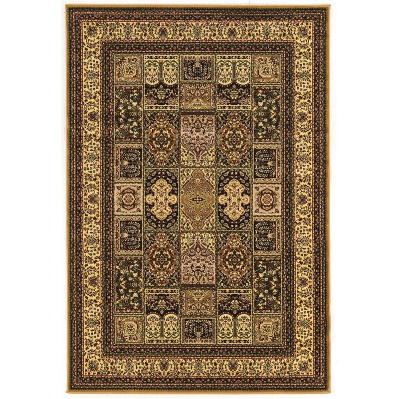 Riverbay Furniture Darby 9'x12' Polypropylene Fabric Bakhtiari Area Rug - Cream