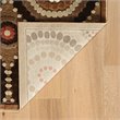 Riverbay Furniture Sierra 8'x10' Flat Chenille Swirl Design Area Rug in Brown