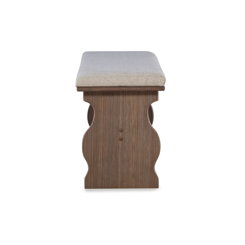Riverbay Furniture Wood Brown Corner Nook Dining Set Rectangular Space-Saving 66.25
