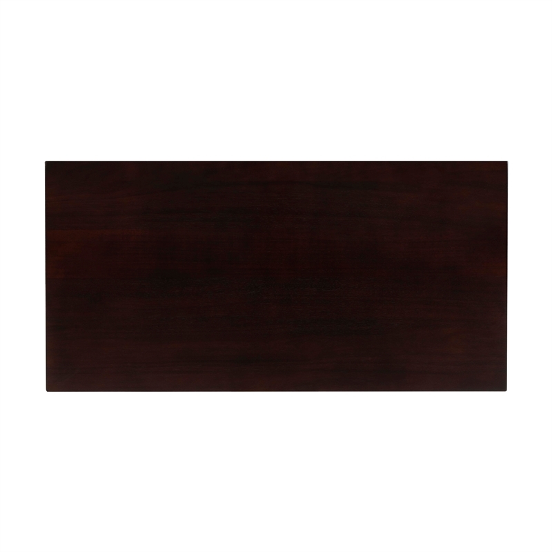 Riverbay Furniture Rubberwood Walnut Brown Pub Table Rectangular 47.25