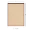 Riverbay Furniture 4' x 6' Transitional Wool Rug in Natural and Brown