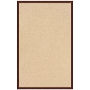 Riverbay Furniture 5' x 8' Transitional Wool Rug in Natural and Brown