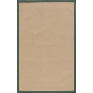 Riverbay Furniture 9'10&quot x 13' Transitional Wool Rug in Sisal and Green
