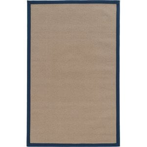 Riverbay Furniture 9'10&quot x 13' Transitional Wool Rug in Cork and Blue