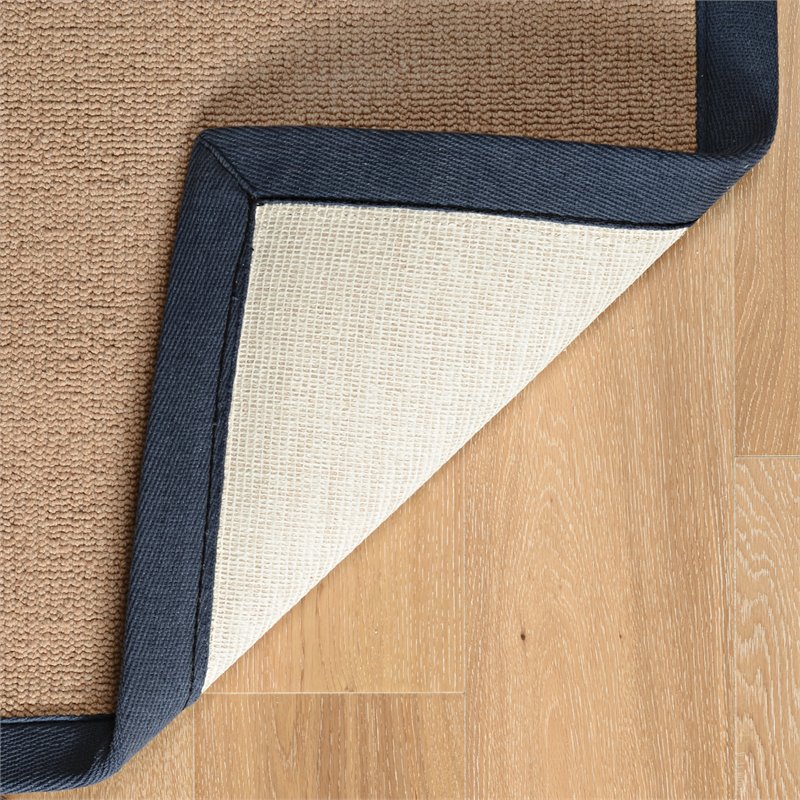 Riverbay Furniture 5' x 8' Transitional Wool Rug in Cork and Blue