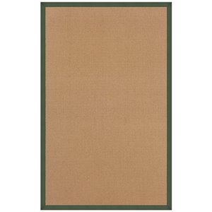Riverbay Furniture 9'10&quot x 13' Transitional Wool Rug in Cork and Green